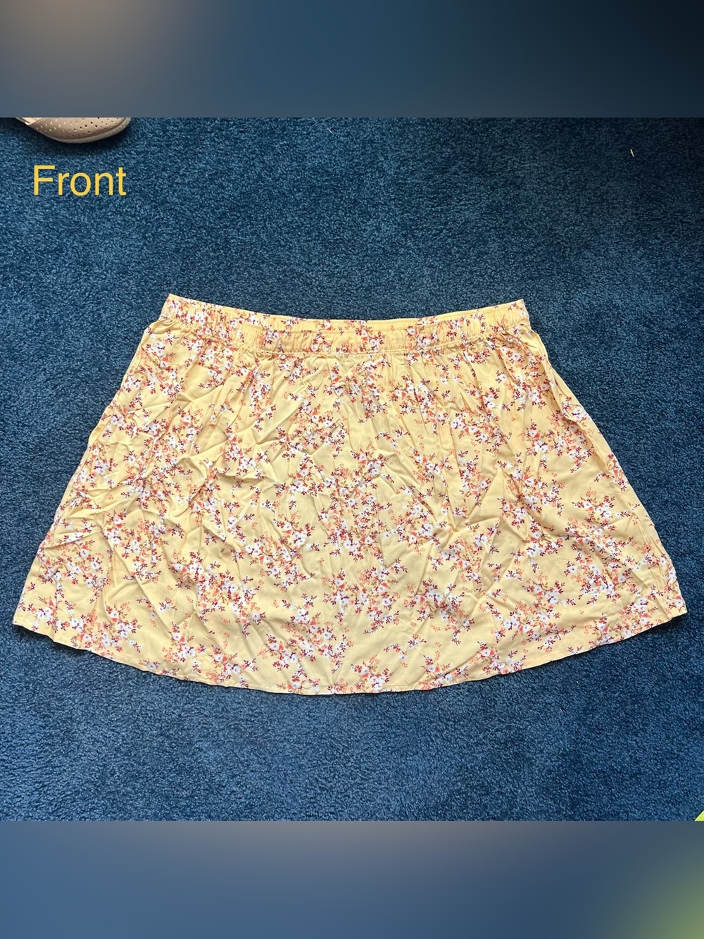 XXL NWOT Yellow Floral Old Navy Skirt